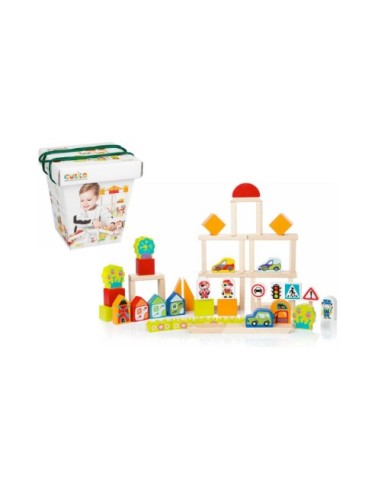 CUBIKA CBK13913 SECCHIELLO COSTRUZIONI LEGNO TOWN FOR BOYS su Shop ...