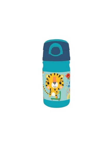 "Bottiglia Tiger Fisher-Price 350 ML - Borraccia per Bambini con Cannuccia, Design Allegro e PVC Durevole | Shop in Casa"