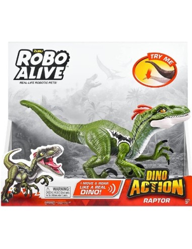 ROBO ALIVE ZUR7172 DINO RAPTOR VERSI E AZIONE su Shop in Casa