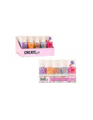 CREATE IT CRE84147 SET 5 SMALTI CONFETTI su Shop in Casa