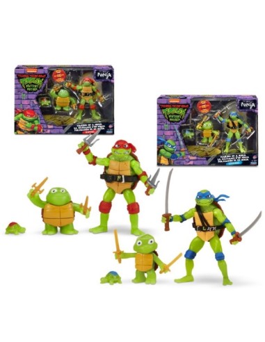 NINJA TURTLES TU819000 SET 3 PERSONAGGI ASSORTITI su Shop in Casa