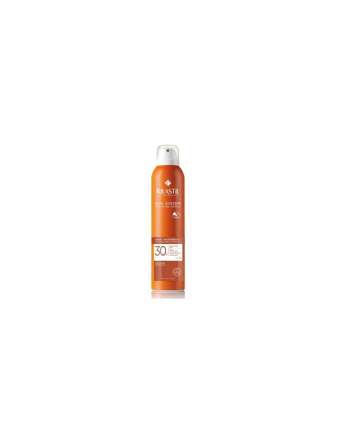 Rilastil Spray Solare Trasparente SPF30+ 200ml – Protezione Antiossidante