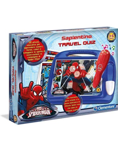 SAPIENTINO CLEMENTONI SPIDERMAN TRAVEL QUIZ GIOCO EDUCATIVO PER BAM...