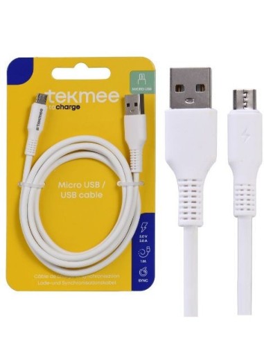 M - FOTO - ACCESSORI - BATTERIE: vendita online Tekmee Cavo di ricarica USB da Tipo A a Micro USB 1 metro 2A in offerta