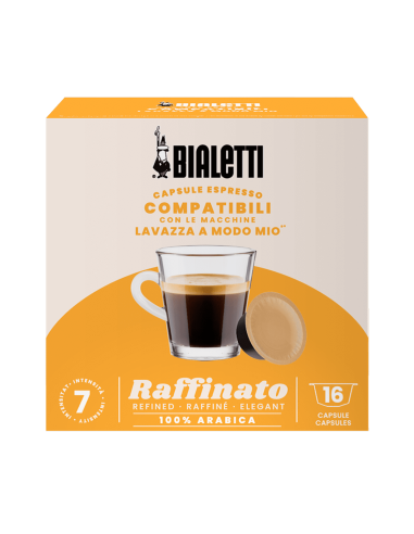 CAFFE': vendita online Bialetti confezione 16 capsule caffè compatibili con Lavazza a Modo Mio - Raffinato in offerta