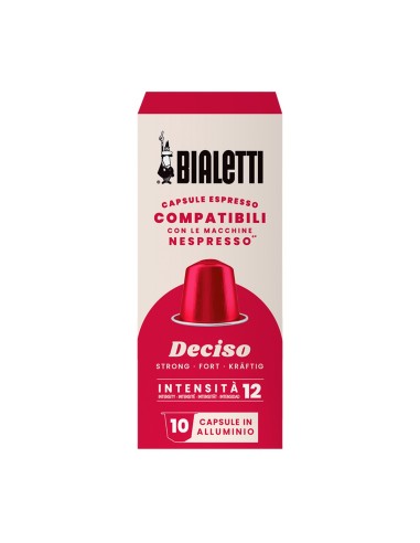 CAFFE': vendita online Bialetti confezione 10 capsule caffè compatibili con Nespresso - Deciso in offerta