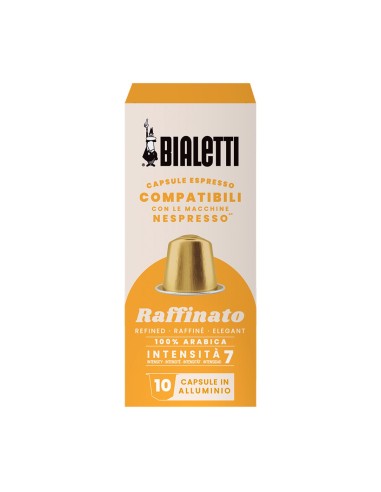 CAFFE': vendita online Bialetti confezione 10 capsule caffè compatibili con Nespresso - Raffinato in offerta