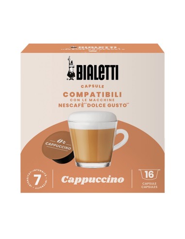 CAFFE': vendita online Bialetti confezione da 16 capsule caffè compatibili con Nescafé DolceGusto - Cappuccino in offerta