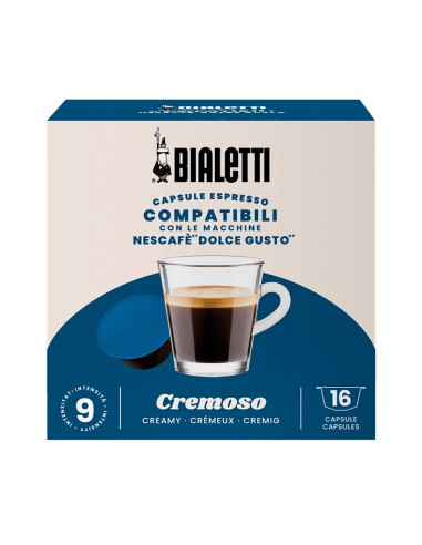 CAFFE': vendita online Bialetti confezione da 16 capsule caffè compatibili con Nescafé DolceGusto - Cremoso in offerta