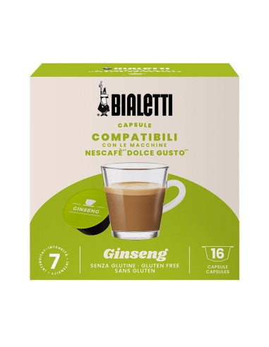 CAFFE': vendita online Bialetti confezione da 16 capsule caffè compatibili con Nescafé DolceGusto - Ginseng in offerta