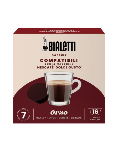 CAFFE': vendita online Bialetti confezione da 16 capsule caffè compatibili con Nescafé DolceGusto - Orzo in offerta