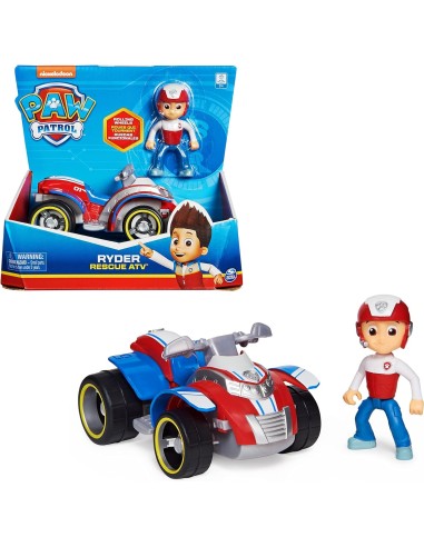 Paw Patrol Quad di Salvataggio di Ryder - Veicolo e Personaggio per...