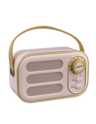 CASSA RETRO BLUETOOTH ROSA su Shop in Casa