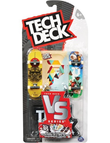 Tech Deck, Mini Skate Fingerskate Versus Series, Confezione da 2 Mi...