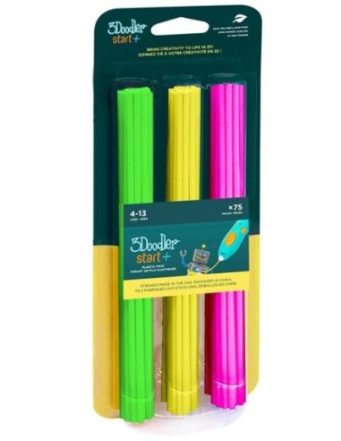 3DOODLER STAR SET 75 RICARICHE NEON GLOW PER PENNA3D