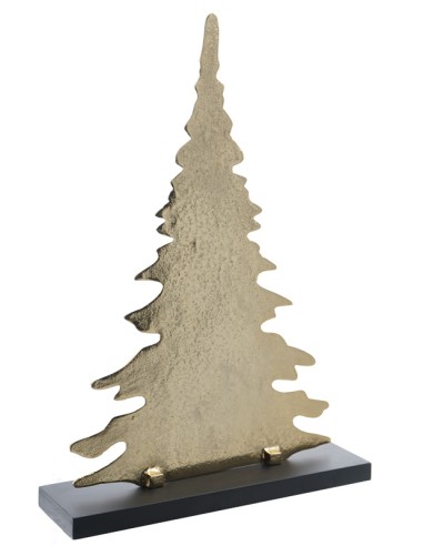 ALBERO ORO 31CM ALLUMINIO/LEGNO