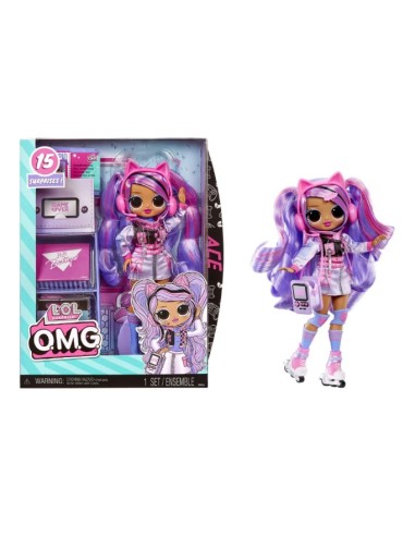 GIOCATTOLO PUBBLICIZZATO: vendita online L.O.L. Surprise! OMG Fashion Doll Ace con 15 Sorprese, Abiti e Accessori a Tema Gioc...