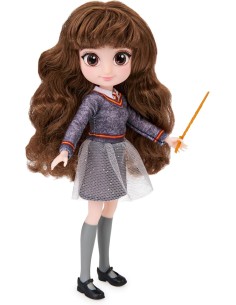 Wizarding World, Bambola Hermione Granger 20 cm con Bacchetta e Div...