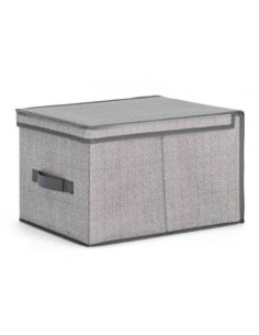 SCATOLA 0213076 TIDY 30X40X25CM CON COPERCHIO GRIGIO su Shop in Casa