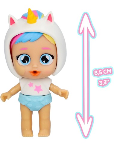 Playtime Cry Babies Dreamy con girello interattivo, bambola da coll...