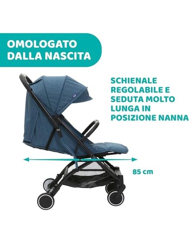 Passeggino Chicco Trolley Me – Leggero e Reclinabile, con Parapiogg...