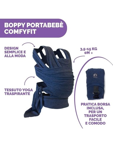 Chicco Boppy ComfyFit - Marsupio Ergonomico per Neonati e Bambini f...