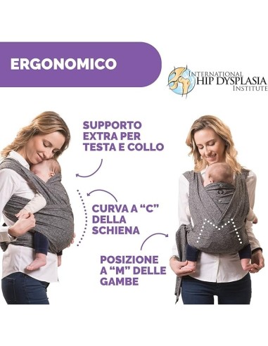 Chicco Boppy ComfyFit Marsupio Neonato Ergonomico - Grigio su Shop ...