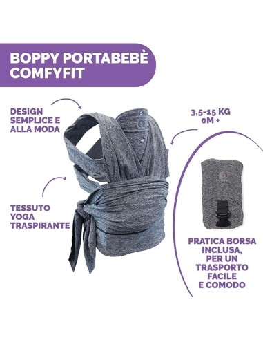 Chicco Boppy ComfyFit Marsupio Neonato Ergonomico - Grigio su Shop ...