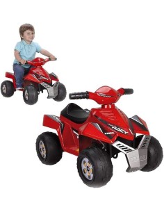 FEBER Quad Racy 6V - Veicolo Elettrico per Bambini, Colore Rosso | shop in casa