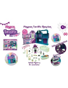 Pinypon Terrific Mansion - Playset Magico con Accessori Illuminati al Buio | shop in casa