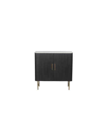 MOBILE LEGNO NERO PIANO MARMO 85X40X48CM su Shop in Casa