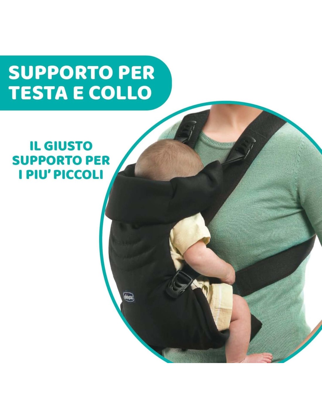 Chicco EasyFit Marsupio Neonati Ergonomico - Porta Bebè Nero | ShopInCasa.it