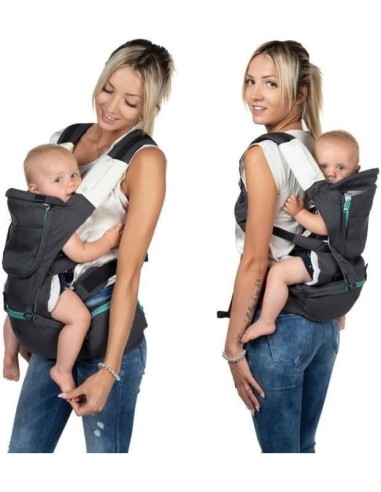 Chicco Hip Seat Carrier Ergonomico 3in1 - Marsupio Neonati Pirate Black | Shopincasa.it