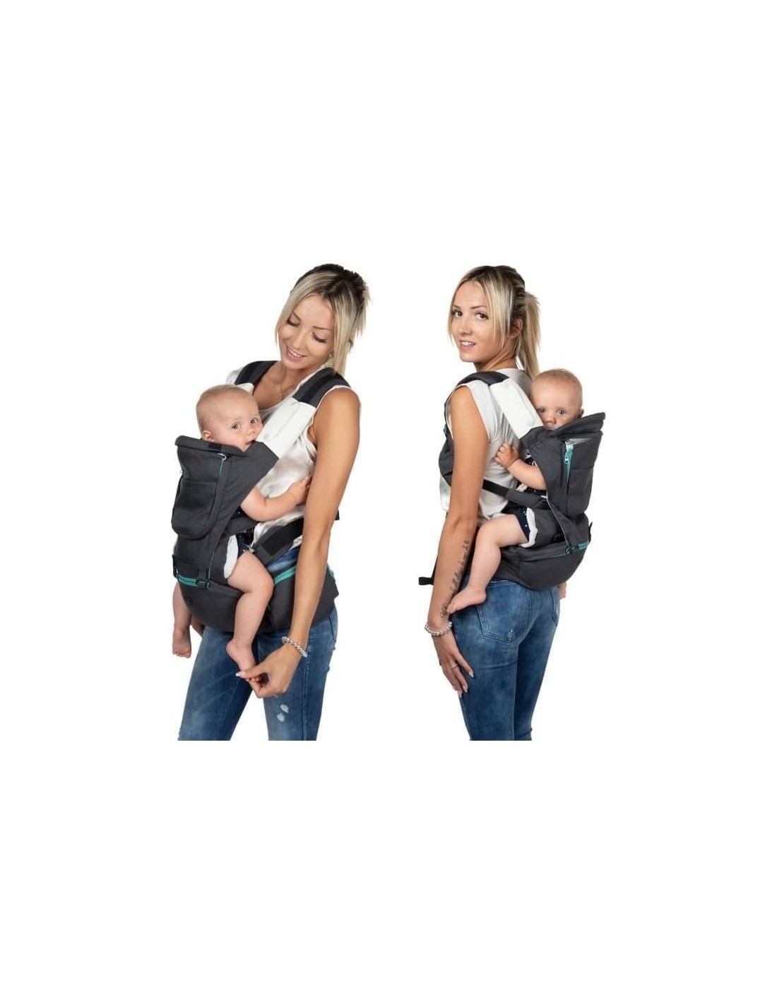 Chicco Hip Seat Carrier Ergonomico 3in1 - Marsupio Neonati Pirate Black | Shopincasa.it