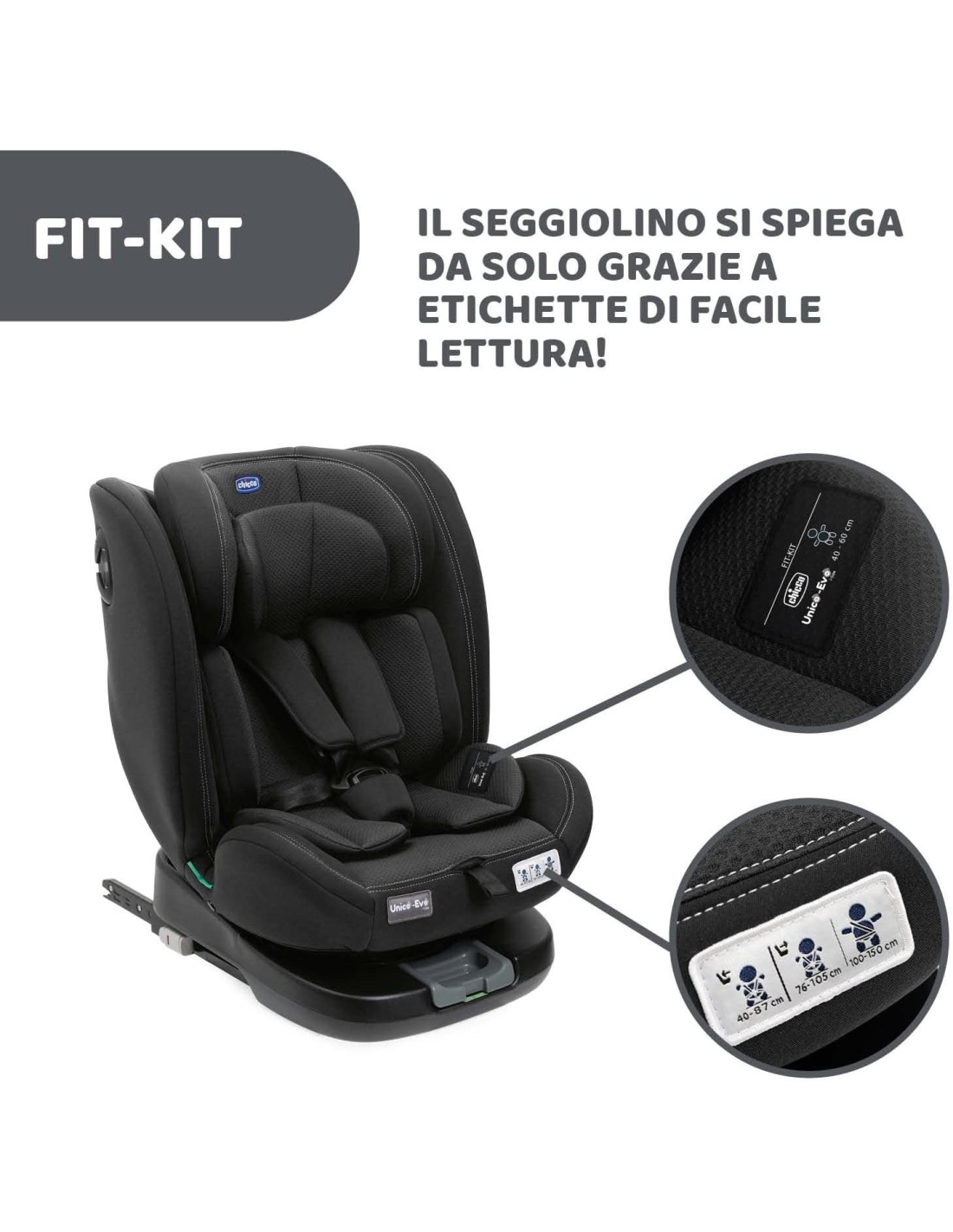 Chicco Unico Evo I-Size Seggiolino Auto 0-36 Kg Girevole 360° | Shopincasa.it