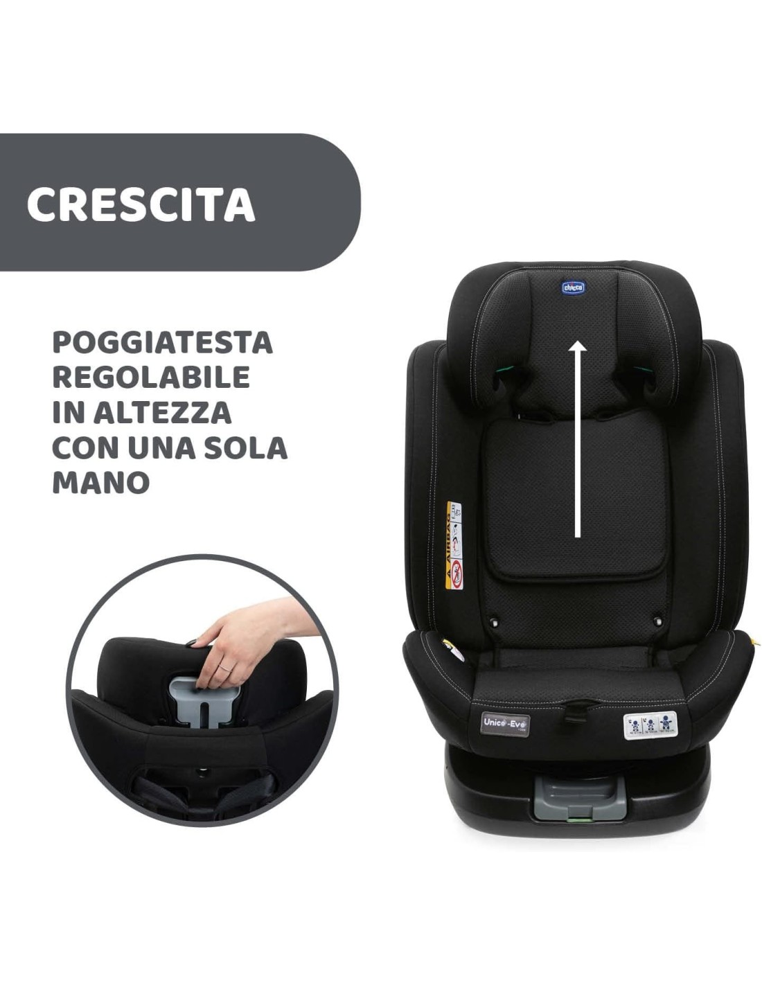 Chicco Unico Evo I-Size Seggiolino Auto 0-36 Kg Girevole 360° | Shopincasa.it