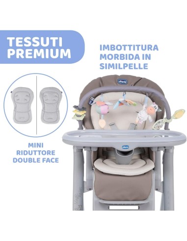 Chicco Polly Magic Relax Seggiolone Pappa Regolabile 0-3 Anni - Reclinabile, Compatto, Cocoa | Shopincasa.it