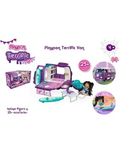 Pinypon Terrific Van, Tetto Trasformabile | Personaggio Mummia e Accessori Luminosi | shop in casa