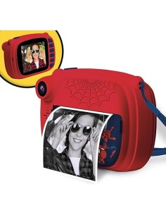 Lisciani Giochi Spider-Man Print Cam - Fotocamera Istantanea per Bambini con Stampa e Funzione Video