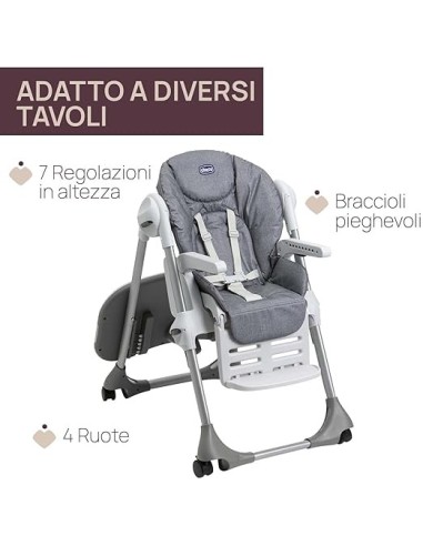 Chicco Polly Easy Seggiolone Evolutivo - Comfort per Bambini | shopincasa.it