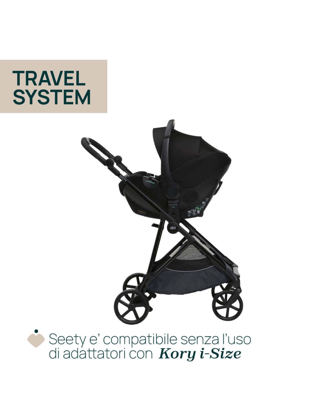 Passeggino Trio Seety con Kory Essential - Leggero, Sicuro e Facile da Usare | Shopincasa.it