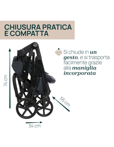 Passeggino Trio Seety con Kory Essential - Leggero, Sicuro e Facile da Usare | Shopincasa.it