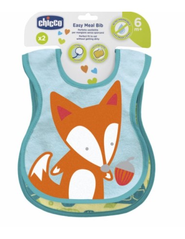 Bavaglini Easy Meal Chicco (2 pezzi) - Svezamento 6 mesi+ | Shopincasa.it