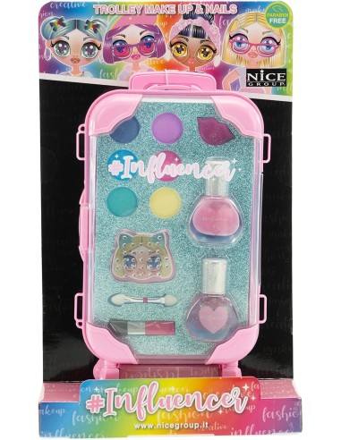 Influencer Big Trolley Make Up e Smalti per Unghie - Trucchi Sicuri per Bambini | Shop in Casa