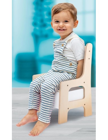 Montessori Wood Toy Box Chair | Shop in Casa