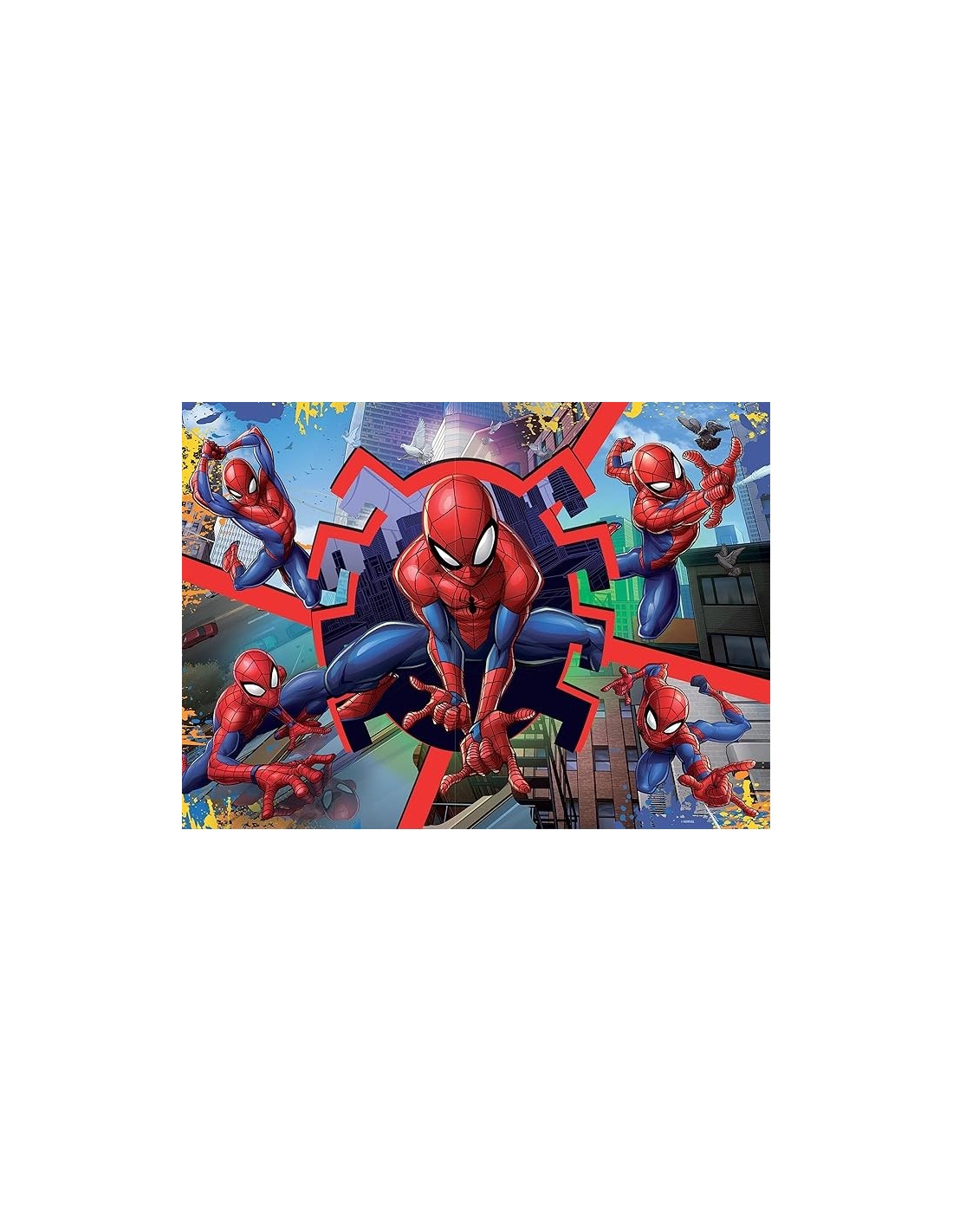 GIOCHI DI SOCIETA'E PUZZLE: vendita online Marvel Puzzle DF Maxi Floor 24 Spiderman, Puzzle Double Face 70x50 cm, 24 Pezzi, S...