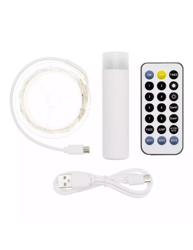 LUCI DI NATALE: vendita online Luci di Natale Catena 20mt da 200 MicroLED Bianco Caldo con Power Bank e Telecomando in offerta