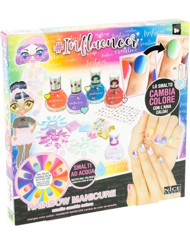 Influencer Rainbow Manicure, Kit Nail Art Bambini | shop in casa