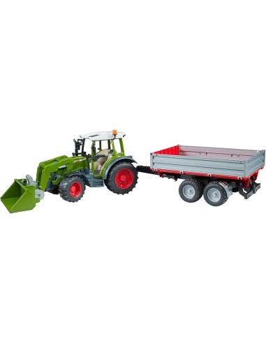 Trattore Fendt Vario 211 con Rimorchio e Escavatore Bruder | shop in casa