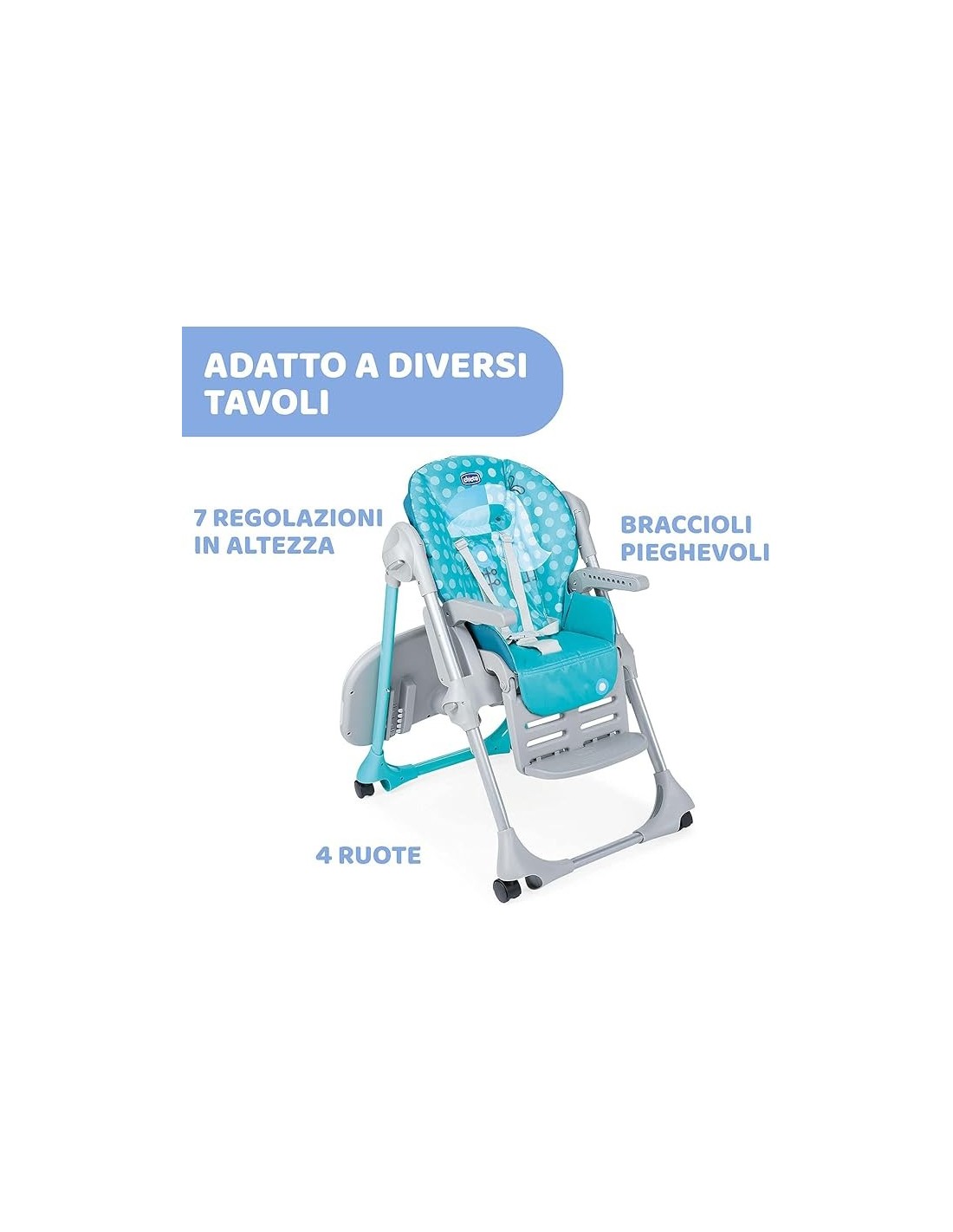 Chicco Polly Easy Seggiolone Pappa Evolutivo - Comfort e Sicurezza | shopincas.it